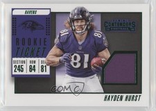 2018 Panini Contenders Rookie Ticket Swatches Variation Hayden Hurst #RTSV-8 x5u