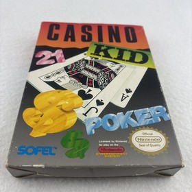 Casino Kid &ndash; NES &ndash; Complete with Box, Manual & Cartridge &ndash; 1989 Sofel &ndash; Tested