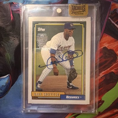 2015 Topps Archives Signature Series Encased Gary Sheffield Autograph 13/41