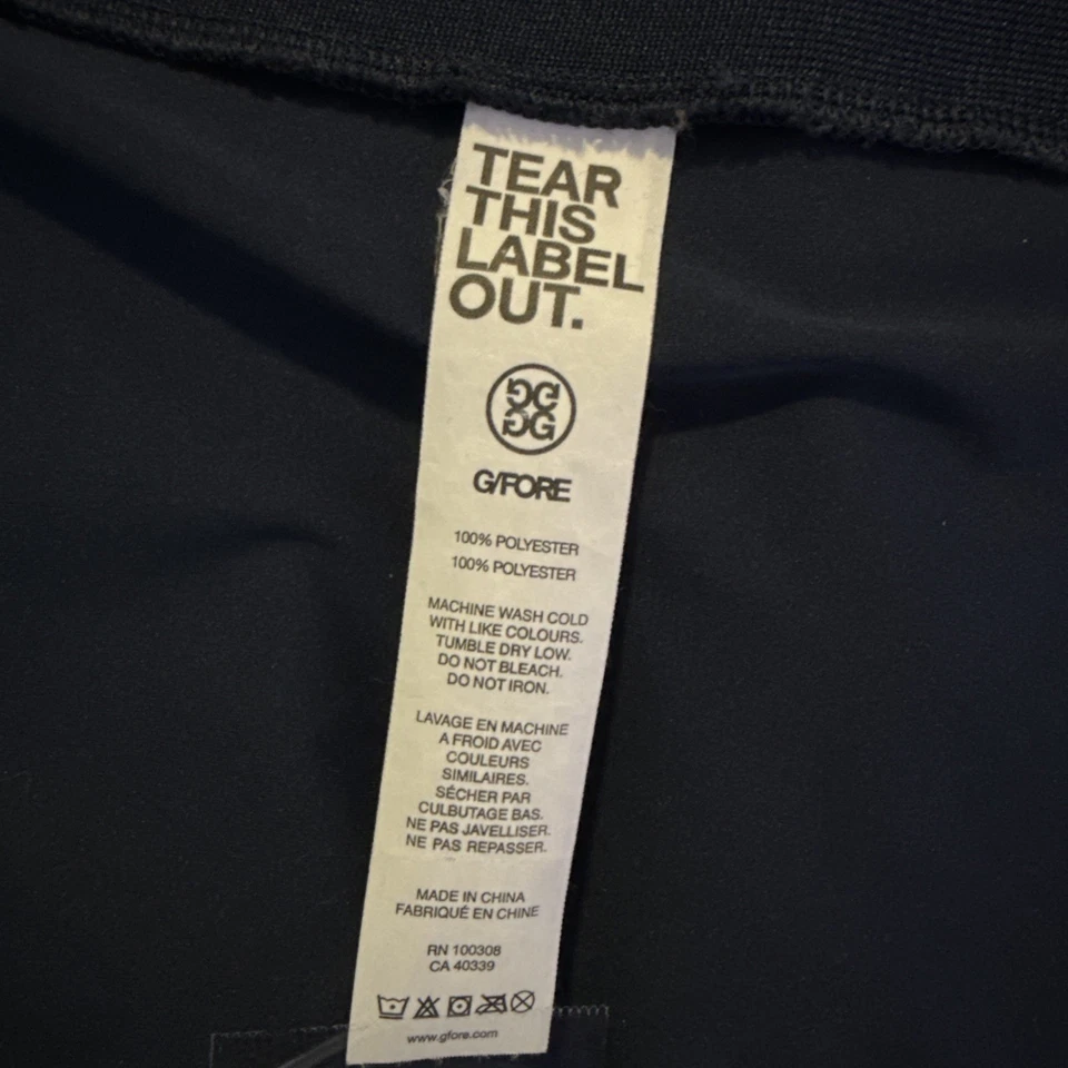 Chaleco de rendimiento G/FORE para hombre cremallera completa azul marino ropa exterior de golf ligero Foto 4 de 4