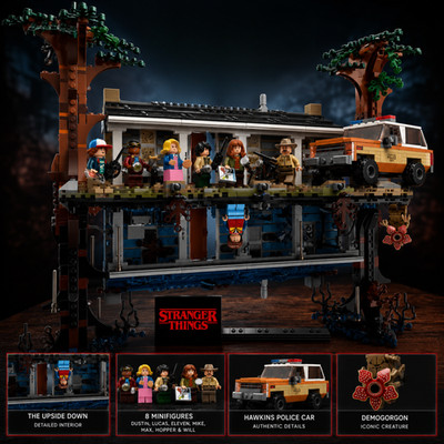 NEW Stranger Things The Upside Down 2,287 Pieces  Action Adventure Building Set
