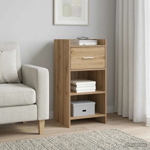 Artisan Eiche Sideboard 40X36X80 Cm Holzwerkstoff Wohnzimmer-image