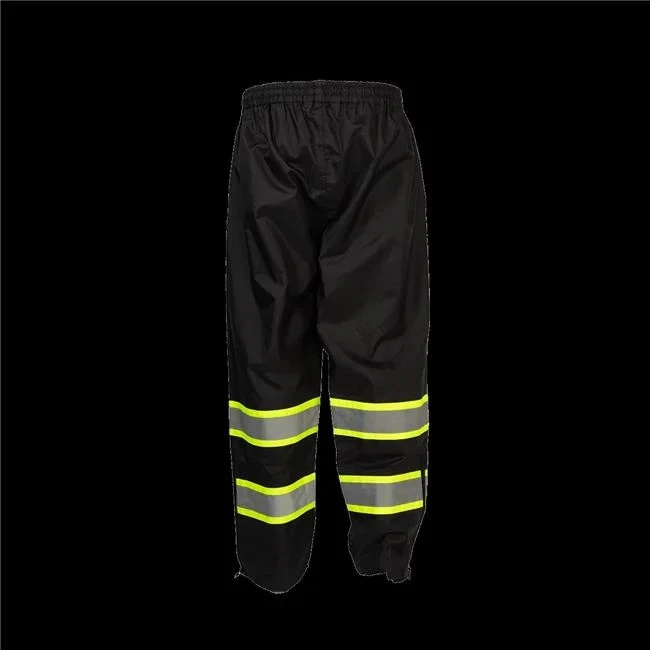 Petra Roc BKPP-LG-3X Two Tone Waterproof Draw Strings Rain Pants Lime Black - 3X