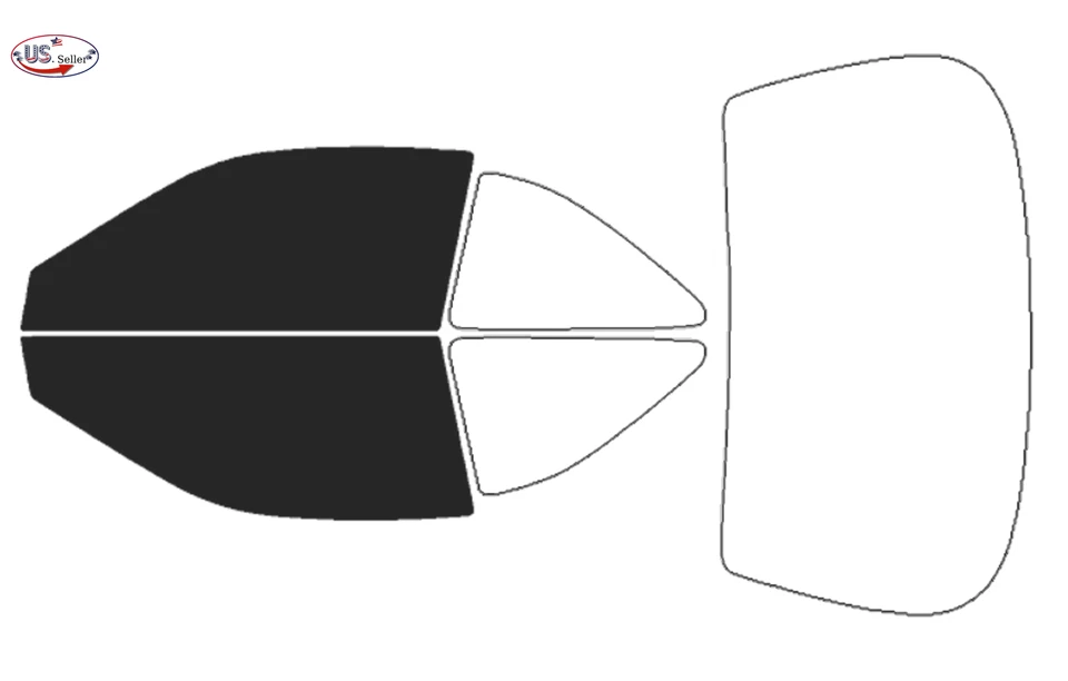 Kit de película de tinte de ventana de 2 capas precortada personalizada computarizada para Acura CL 1997-2002 2,3 L Foto 2 de 4
