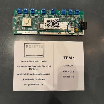 LUTRON HWI-CCO-8 Homeworks CHIUSURA CONTATTO SCHEDA USCITA 30 giorni wty