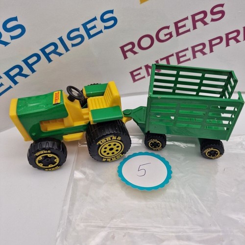 Choose 1970s Tiny Tonka Tractor And Trailers Various Colour Combinations - Picture 15 of 68