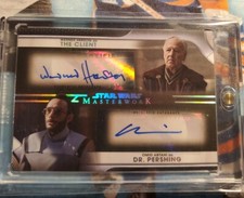 2021 Star Wars Masterwork dual auto  Werner Herzog / Omid Astahi  ssp #3/5