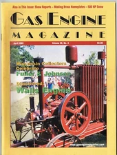GAS ENGINE magazine April 2003, Fuller & Johnson, Walls engine