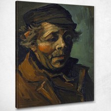 Testa Di Contadino Vincent van Gogh, vvg221 quadro stampato su tela