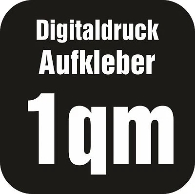 Digitaldruck Aufkleber 1qm Wunschdruck bedrucken Druck Folie Etiketten Sticker - Bild 1 von 2