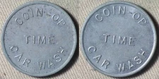 Token : Vintage Coin-Op Time Car Wash 25 mm, WM IRTM3079