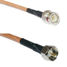 RG400 BNC MALE to F MALE RF Cable FAST-SHIP LOT