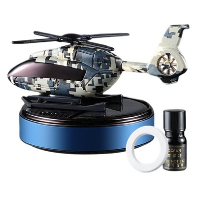 Solar Car Air Freshener Solar Energy Rotating Helicopter Aroma Diffuser for Car