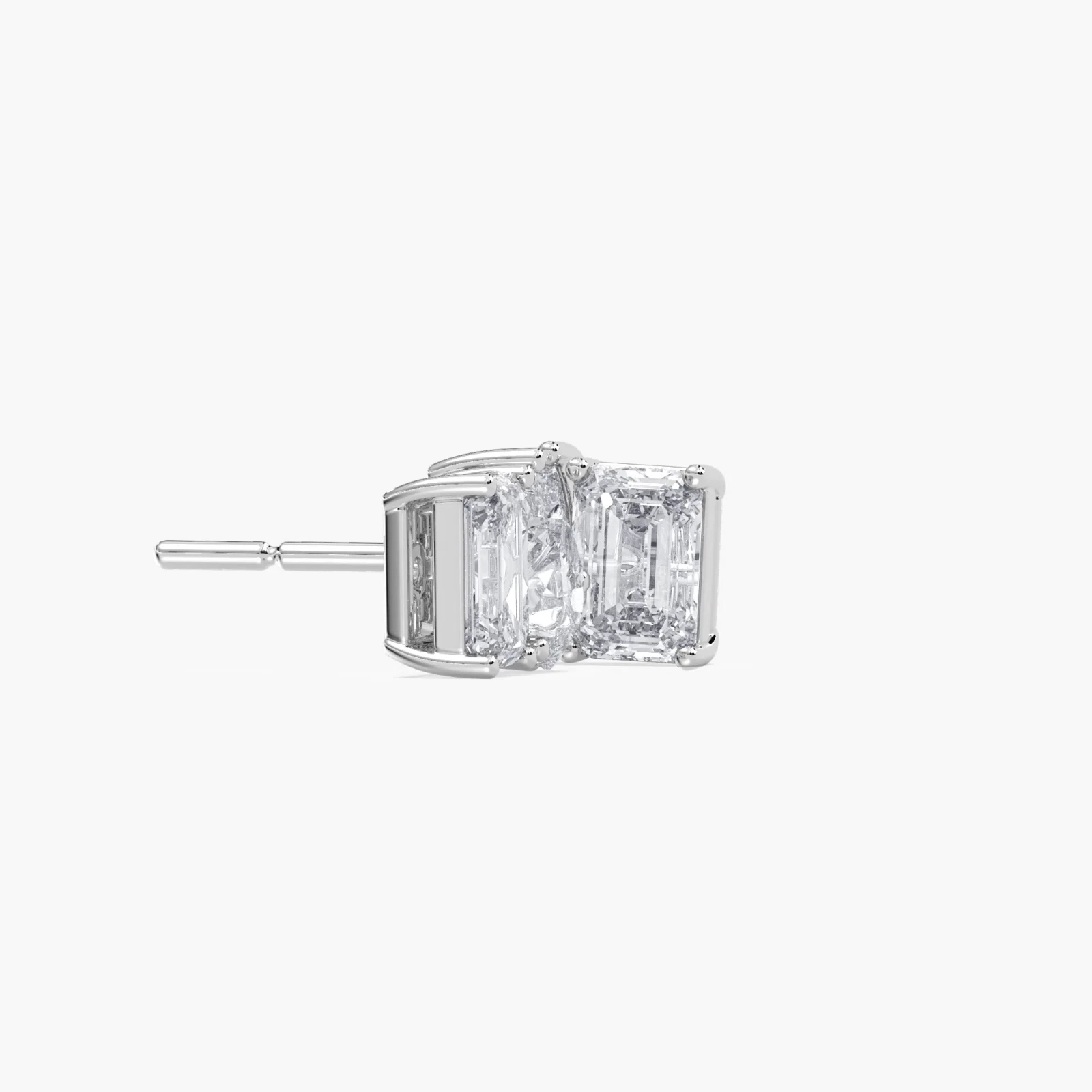 IGI Certified 2.50ct Lab Grown Diamond Stud Earrings in 14k White Gold VVS-VS image-2