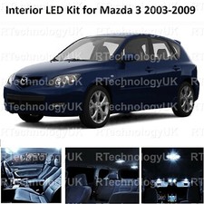 Premium For Mazda 3 2003-2009 Interior White Full Upgrade Led Light Bulb Kit