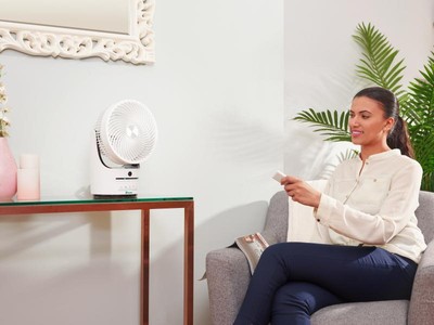Dimplex Xpelair 360° Tabletop Desk Fan 45W White Cooling Night Timer  XPA360CF | eBay