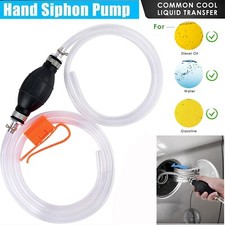 Siphon Hose Hand Pump Portable Manual Car Fuel Transfer for Gas Gasoline Petrol