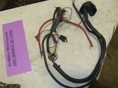 2001 02 03 04 MANCO Q4 7504e atv 4hp main wiring harness dash switch solenoid