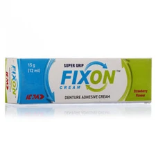 pack of 6 X Icpa Super Grip Fixon Cream 15g Adhesive Cream