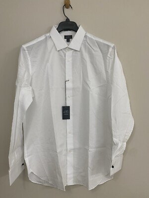 Ludlow Premium Dress Shirt Slim Fit 100% Cotton New Size 17/35