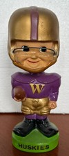 1960's Bobble Head Nodder Washington Huskies Green Base College Football