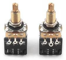 2x CTS 500K Pot 3/4” Long Split Shaft Audio Taper Push/Pull DPDT