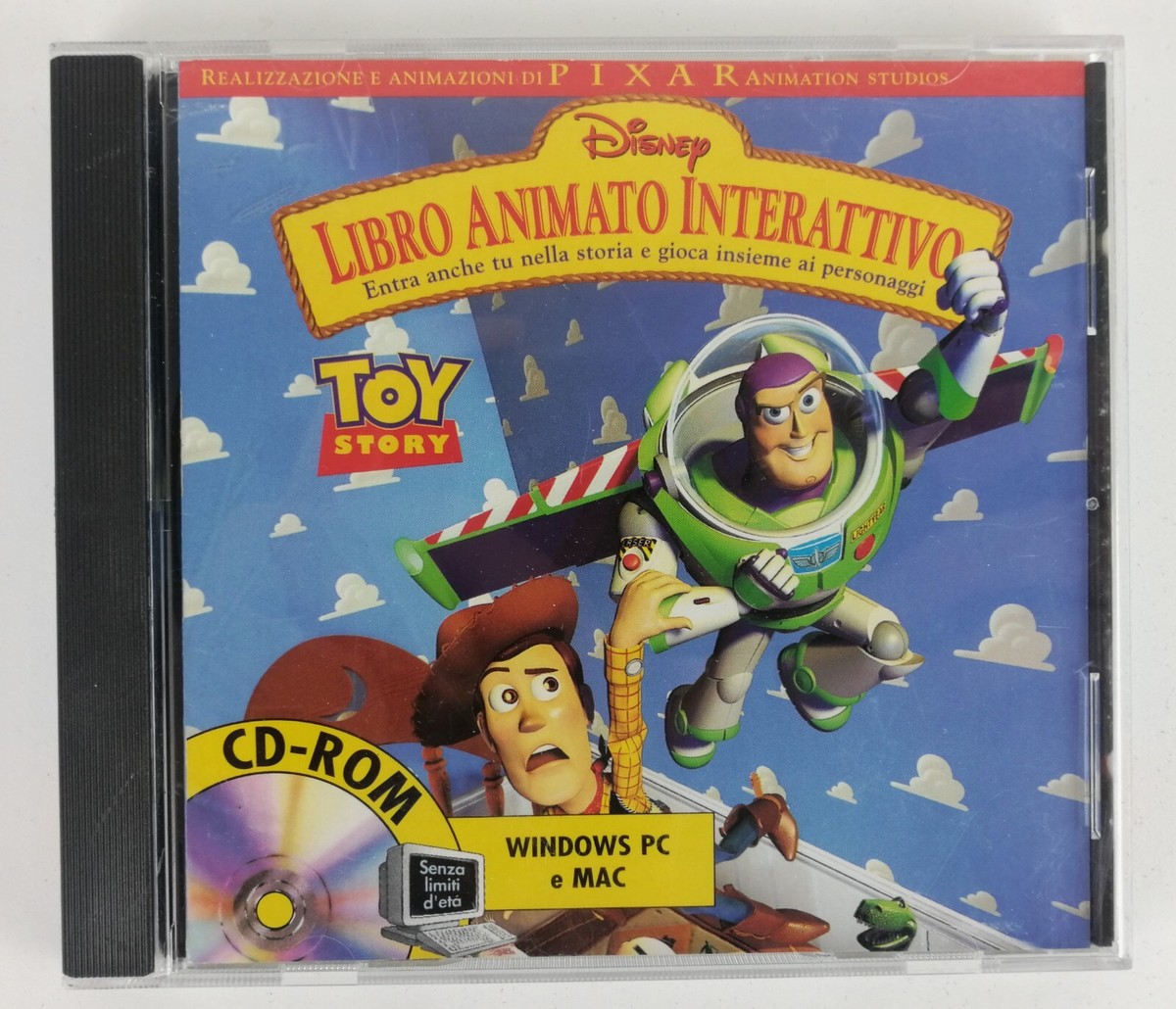 トイストーリー　Book  1996 Toy Story - Cd Rom - Interactive Animated Book - 1996