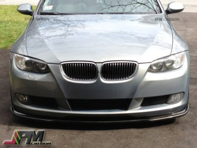 HM Style Carbon Fiber Front Bumper Lip For BMW E92 328i 335i Coupe Standard ONE