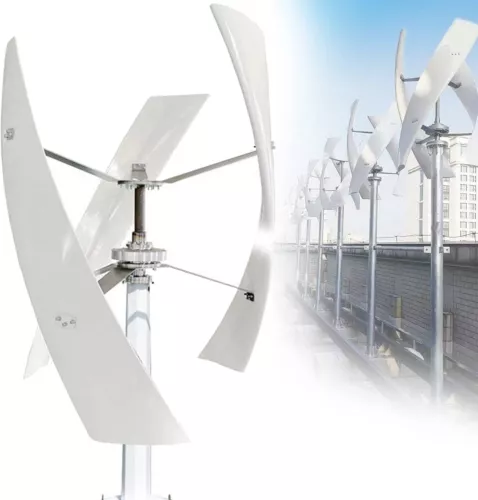 2000W 3Phasen Vertikaler Windkraftanlage Windgenerator Windrad,Hybrid Laderegler - Bild 12 von 22