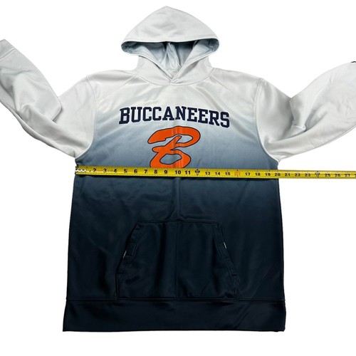 Badger Sport Benjamin Buccaneers Kid's Hoodie Sweatshirt White/Blue • Youth XL - Picture 8 of 9