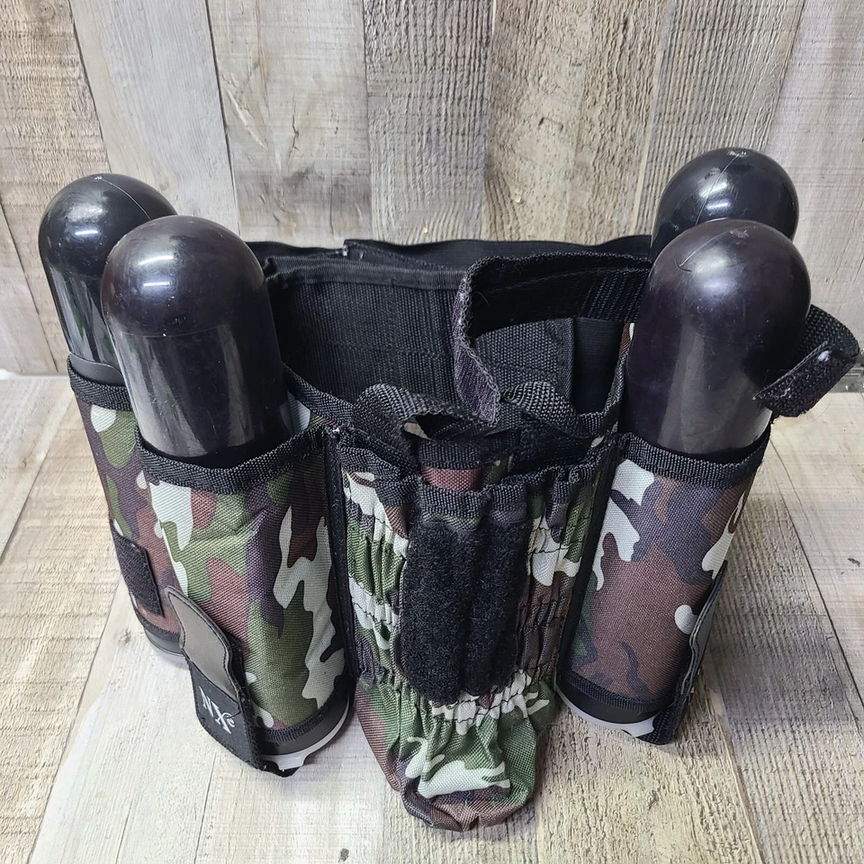 NXE SP Camo Paintball Gun 4 +Tank Harness Pack 100 rd Pods Feeder Loader Hopper - Image 3 of 4
