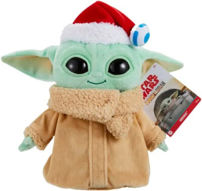 MATTEL DISNEY STAR WARS MANDALORIAN GROGU HOLIDAY PLUSH 8'' - NEW!