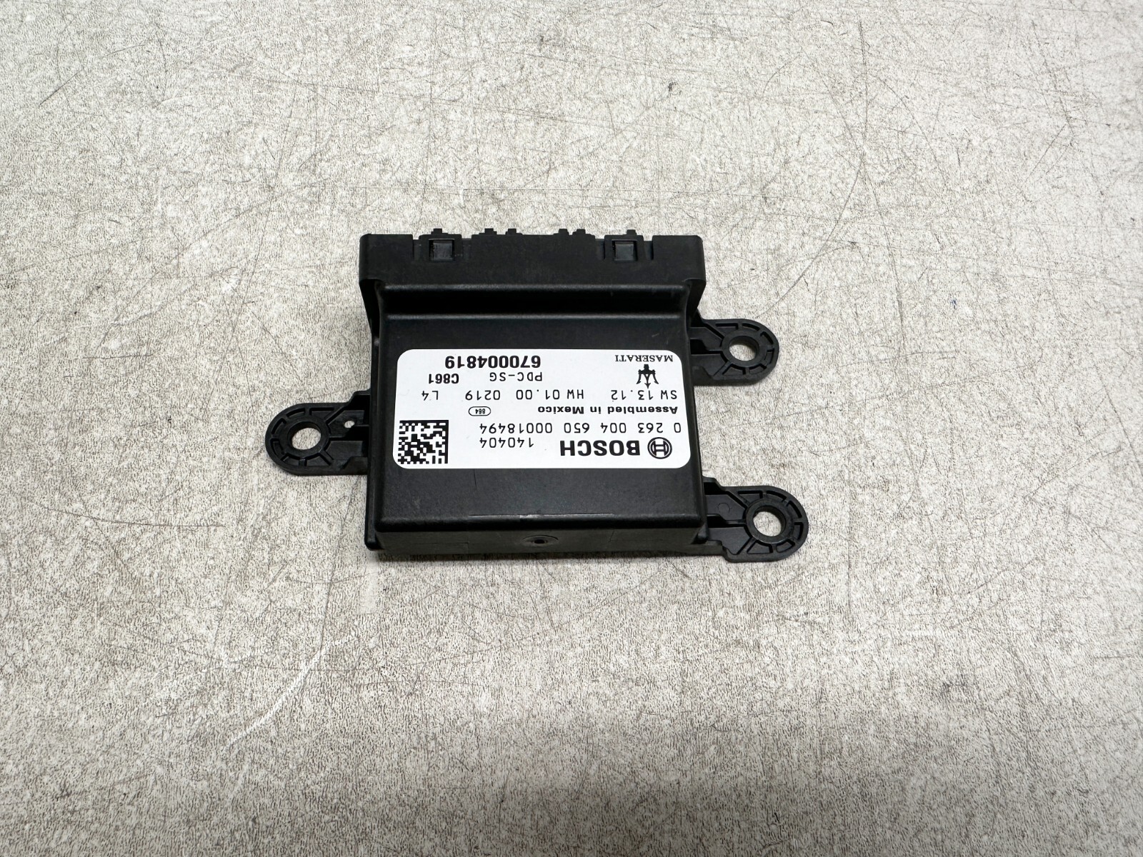 H50194 2014-2017 Maserati Quattroporte Ghibli Parking Assist Control Module 23K