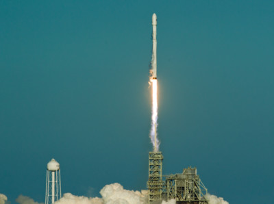 2017 8x10 Photo SPACE X SES SATELITE HISTORIC REUSED ROCKET BOOSTER PAD 39-A 
