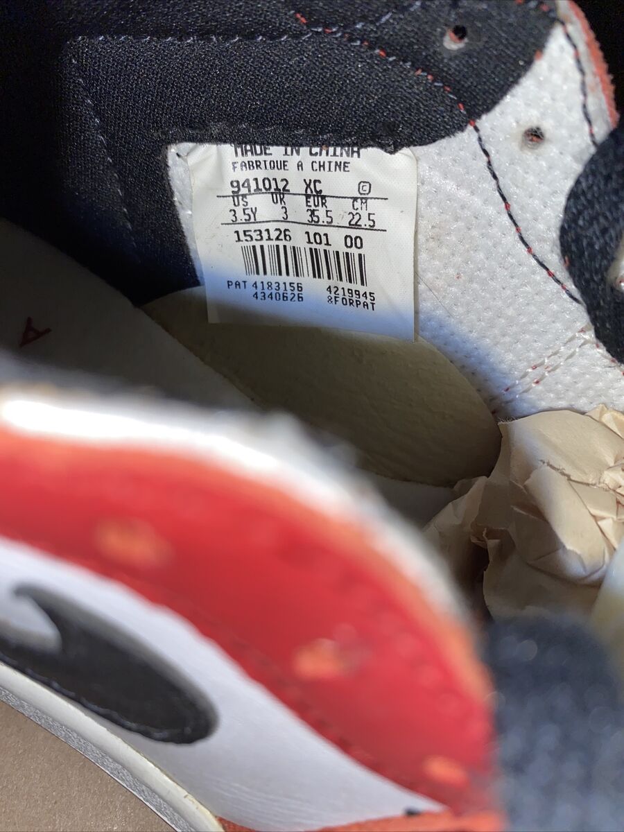 Nike Air Jordan 1 HI OG Retro GS BG 1994 Size 3.5y Chicago Nike Air Jordan 1 HI OG Retro GS BG 1994 Size 3.5y Chicago
