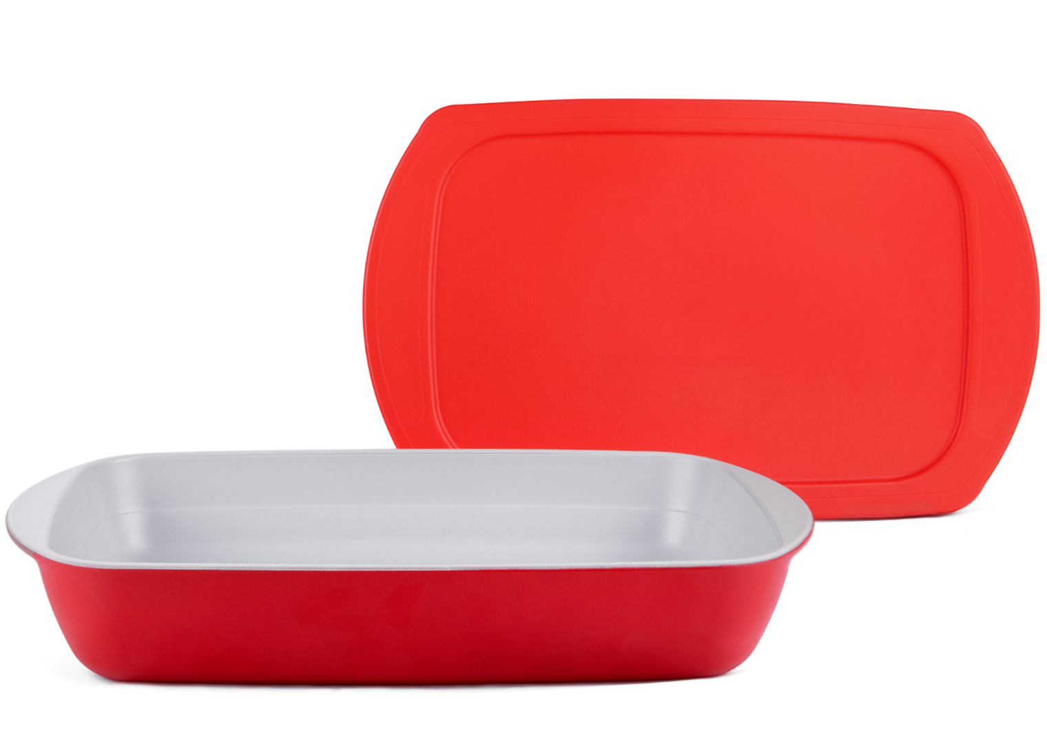 2qt NonStick Rectangle Roasting Dish Baker Glass Ceramic Baking