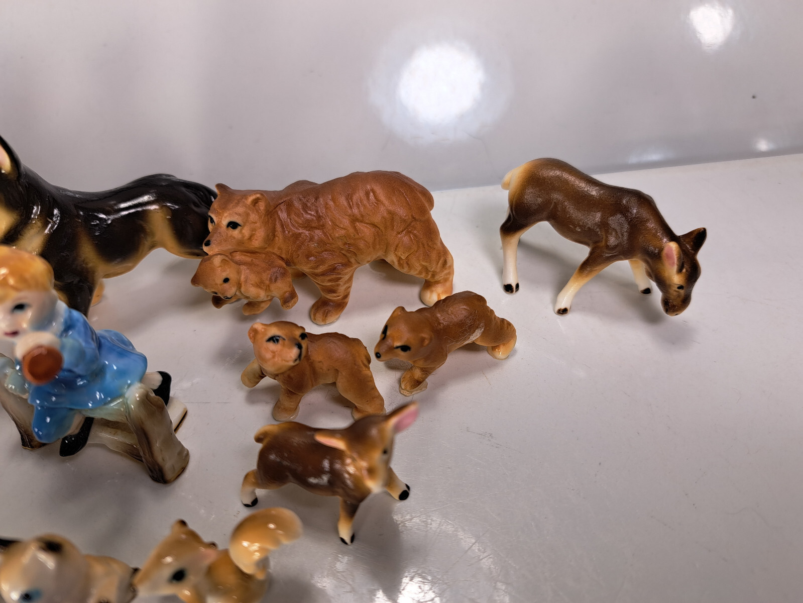 Lot of Vintage Bone China Figurines, Nursery Rhymes, Dogs, Penguins