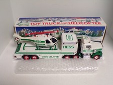 1995 Hess Toy Truck and Helicopter with Original Box - HS-F3-J