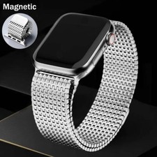 Magnetic Band For Apple Watch 10 7 SE 5 Ultra 2 Luxury Milanese Link Strap