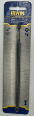 Irwin Tools 1837460 Impact Performance Series Phillips Power Bit #2, 6''