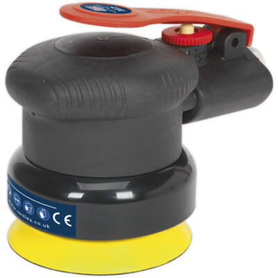 PRO 75mm AIR Handschleifer 5mm Schwingschleifer - 1/4'' BSP - regelbares Klettpad