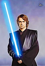 Anakin Skywalker "Star Wars" Original Pop Art Print - 13 x 19 Poster