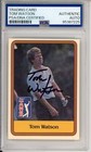 1981 DONRUSS GOLF PGA TOUR HOF RC TOM WATSON SIGNED CARD PSA DNA COA AUTOGRAPH