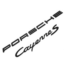 New 3pcs Matte Black Rear Badge Emblem For 2011-2018 Porsche Cayenne 95855968702 New 3pcs Matte Black Rear Badge Emblem For 2011-2018 Porsche Cayenne 95855968702