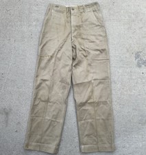 Vtg Poplin Cotton Military US Army Fatigue Pants Trousers Size 31x31 Vietnam Era