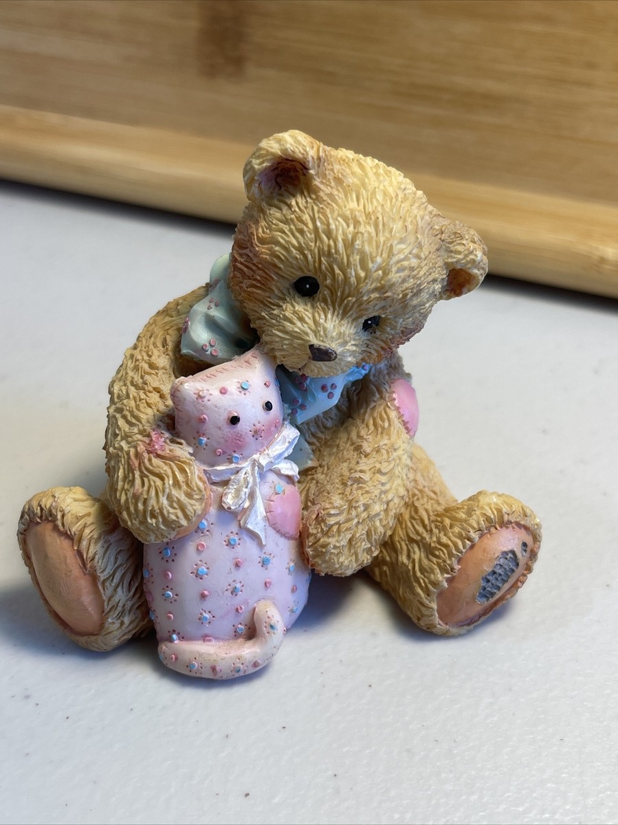 P・Hillman Cherished Teddies 1992年　テディ　4歳 Cherished Teddies Figurine - Bear & Cat - 1992- 4D5/913