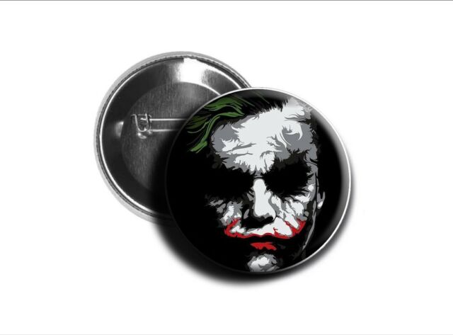 JOKER Batman Gotham City - Spilla / Pin ø5 6cm Film Button Badge JOKER Batman Gotham City - Spilla / Pin ø5 6cm Film Button Badge