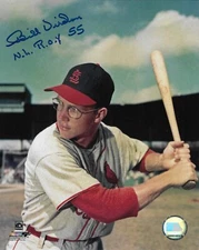 Bill Virdon Autographed Photograph with N.L. R.O.Y. 55 Inscription and COA