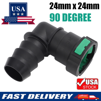 #ad For Ford 24 x 24mm 90 Deg Elbow 2 Button Quick Connect DEF Tank Connector 1 quot; US $9.99