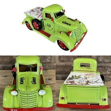 Farm Truck Christmas Centerpiece Small Truck Decor Farm Green Pickup Truck Xmas